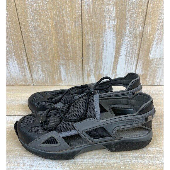 Rider Grendene Women’s 8 Shoes Slip on Hiking Outdoor Trail Sandals Gray Black - Picture 5 of 9